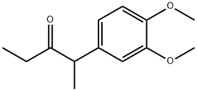 2-(3,4-Dimethoxyphenyl)pentan-3-one 结构式
