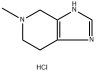 5-甲基-4,5,6,7-四氢-3H-咪唑并[4,5-C]吡啶二盐酸盐 结构式