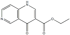 4-氧代-1,4-二氢-[1,6]萘啶-3-羧酸乙酯 结构式
