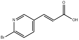 (E)-3-(6-溴吡啶-3-基)丙烯酸 结构式