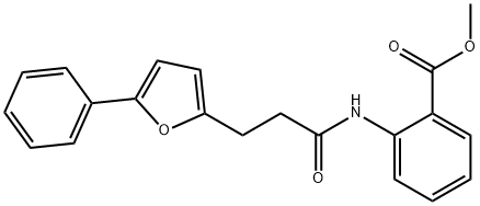 methyl 2-{[3-(5-phenylfuran-2-yl)propanoyl]amino}benzoate 结构式