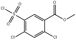 2,4-二氯-5-(氯磺酰基)苯甲酸甲酯 结构式
