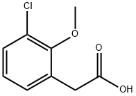 2-(3-氯-2-甲氧基苯基)乙酸 结构式