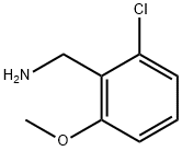 (2-氯-6-甲氧基苯基)甲胺 结构式