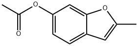 6-乙酰氧基-2-甲基苯并呋喃 结构式