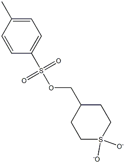 1,1-二氧代-四氢噻喃-4-基)甲基-4-甲基苯磺酸酯 结构式