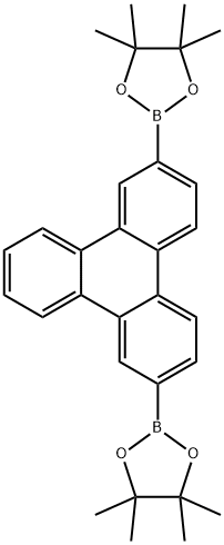 2,7-双(4,4,5,5-四甲基-1,3,2-二氧杂硼烷-2-基)三亚苯基 结构式