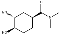 (1S,3R,4R)-3-amino-4-hydroxy-N,N-dimethylcyclohexanecarboxamide 结构式