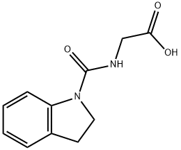 [(2,3-Dihydro-indole-1-carbonyl)-amino]-acetic acid 结构式