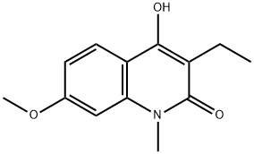 3-Ethyl-4-hydroxy-7-methoxy-1-methylquinolin-2(1H)-one 结构式
