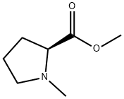 1-甲基吡咯烷-2-羧酸甲酯 结构式