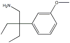 2-乙基-2-(3-甲氧苯基)丁烷-1-胺 结构式