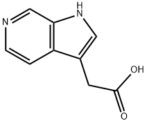 2-(1H-吡咯并[2,3-C]吡啶-3-基)乙酸 结构式