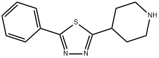 4-(5-phenyl-1,3,4-thiadiazol-2-yl)Piperidine 结构式