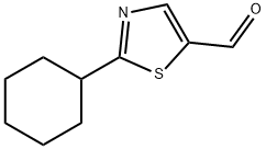 2-环己基-1,3-噻唑-5-甲醛 结构式