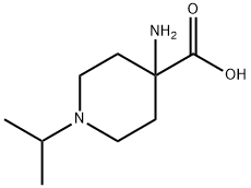 4-氨基-1-异丙基哌啶-4-羧酸 结构式