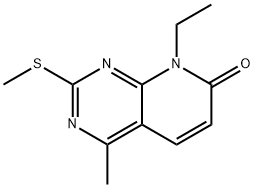 8-乙基-4-甲基-2-(甲硫基)吡啶并[2,3-D]嘧啶-7(8H) - 酮 结构式