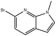 6-溴-1-甲基-1H-吡咯并[2,3-B]吡啶 结构式