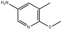 5-methyl-6-(methylthio)pyridin-3-amine 结构式