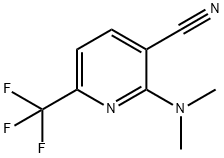 2-(Dimethylamino)-6-(trifluoromethyl)nicotinonitrile 结构式