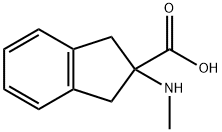 2,3-dihydro-2-(methylamino)-1H-Indene-2-carboxylic acid 结构式