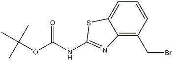 2-(BOC-氨基)-4-(溴甲基)苯并噻唑 结构式