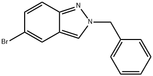 5-Bromo-2-(phenylmethyl)-2H-indazole 结构式
