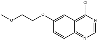 4-氯-6-(2-甲氧基乙氧基)喹唑啉 结构式