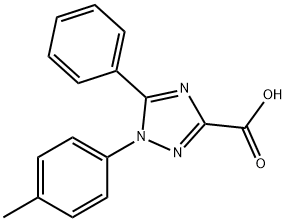 5-Phenyl-1-(p-tolyl)-1H-1,2,4-triazole-3-carboxylic acid 结构式