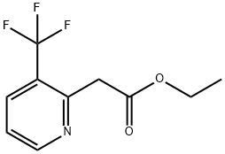 2-(3-(三氟甲基)吡啶-2-基)乙酸乙酯 结构式