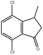 4,7-Dichloro-3-methyl-2,3-dihydro-1H-inden-1-one 结构式