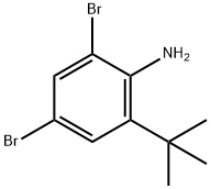 2,4-二溴-6-(叔丁基)苯胺 结构式