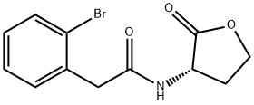 2-溴-N-[(3S)-四氢-2-氧代-3-呋喃基]-苯乙酰胺 结构式