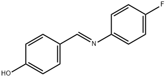 (E)-4-(((4-氟苯基)亚氨基)甲基)苯酚 结构式