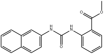 methyl 2-(3-(naphthalen-2-yl)ureido)benzoate 结构式