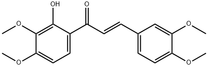 2'-羟基-3,3',4,4'-四甲氧基查耳酮 结构式