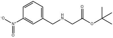 tert-butyl 2-(3-nitrobenzylamino)acetate 结构式