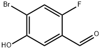 4-溴-2-氟-5-羟基苯甲醛 结构式