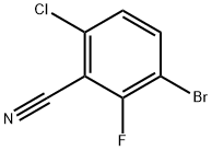 5-溴-2-氯-6-氟苯腈 结构式