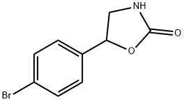 5-(4-溴苯基)噁唑烷-2-酮 结构式