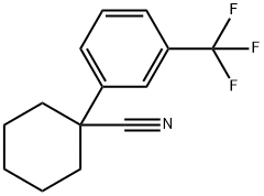 1-[3-(三氟甲基)苯基]环己烷-1-腈 结构式