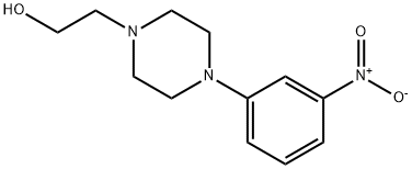 2-(4-(3-Nitrophenyl)piperazin-1-yl)ethanol 结构式