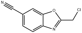 2-Chloromethyl-benzooxazole-6-carbonitrile 结构式