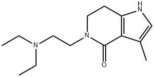 5-(2-diethylamino-ethyl)-3-methyl-1,5,6,7-tetrahydro-pyrrolo[3,2-c]pyridine-4-one 结构式