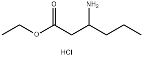 Ethyl 3-aminohexanoate hydrochloride 结构式