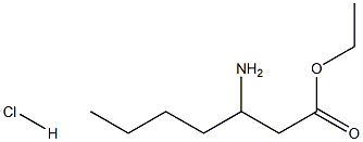 Ethyl 3-aminoheptanoate hydrochloride 结构式