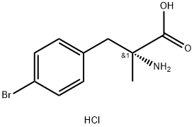 (R)-2-氨基-3-(4-溴 -苯基)-2-甲基-丙酸盐酸盐 结构式