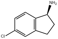 (S)-5-氯-2,3-二氢-1H-茚-1-胺 结构式