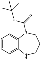 tert-Butyl 2,3,4,5-tetrahydro-1H-1,5-benzodiazepine-1-carboxylate 结构式