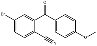 4-bromo-2-(4-methoxybenzoyl)benzonitrile 结构式